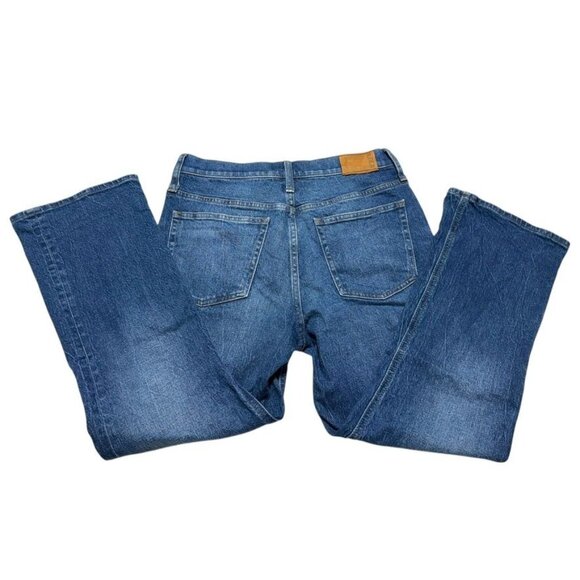 J. Crew Bootcut Cropped Jeans Blue Waist 28 - Picture 2 of 9